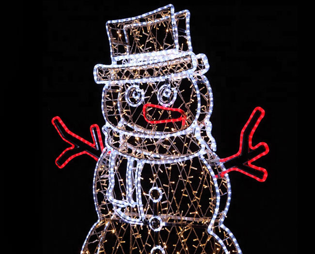 Christmas Outdoor Decorative LED Light Snowman | YanDecor